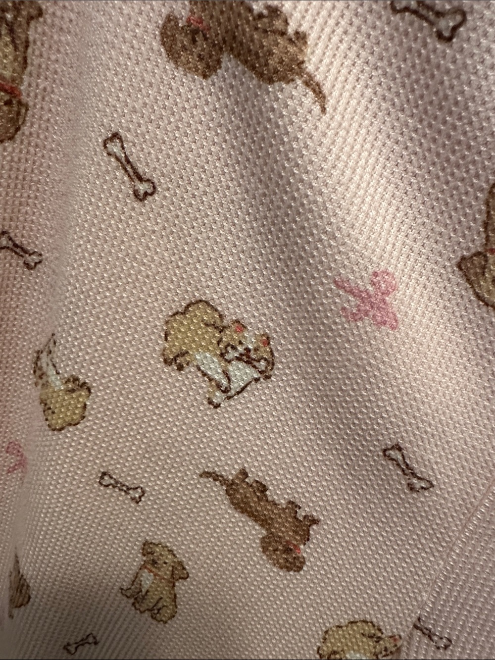 Pink Rose Light Pink Puppy Pajama Set Crop Top Size M - Picture 4 of 8